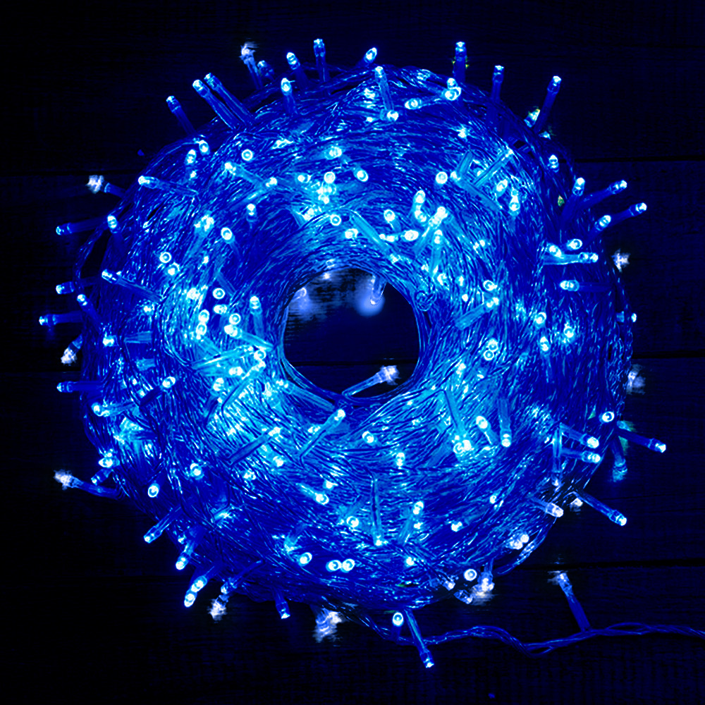 Luz Led Lineal 50 Metros 500 Led Azul Luces Navidad RF 1512